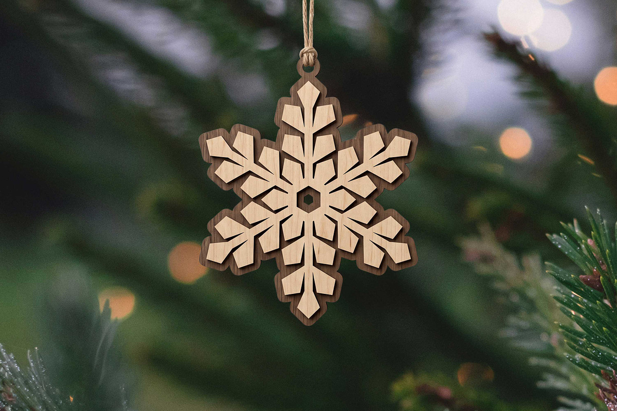 Snowflake SVG Bundle Ornaments Vol 1, an Object Graphic by Seaquint (Photo 7 of 8)