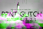 Prnt Glitch, a Font by Big Blond Bear (Thumbnail 1 of 6)