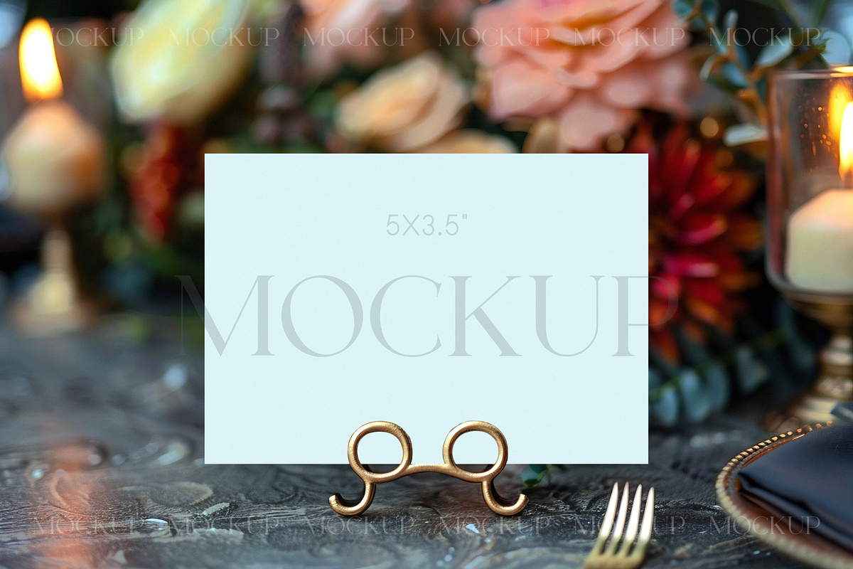 Wedding RSVP Card Mockup, a Product Mockup by TatiMockup (Photo 1 of 5)