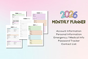 2026 Monthly Planner-Canva Template, a Templates & Theme by Adalin Shop (Thumbnail 3 of 12)
