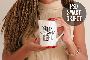 CHERRY NOIR Neutral Tones Mug Mockup