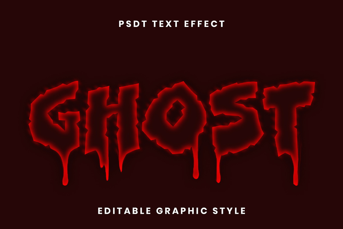 Bloody Glow Text Effect