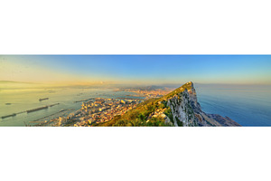 The rock of gibraltar a british overseas territory stock photo containing, a Nature Photo by Leonid Andronov