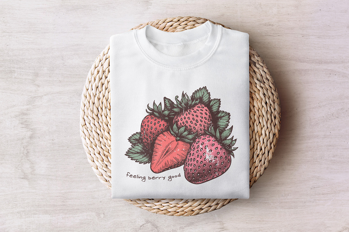 Feeling Berry Good PNG, Strawberry, an Illustration by SharpMarketplace (Photo 7 of 9)