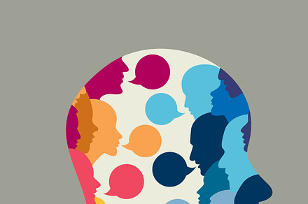 Woman profile head., a Healthcare Illustration by VectorAN