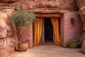 Charming desert entrance, a Photo by Beautiful things