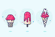 Ice cream illustrations, a Templates & Theme by Librebird (Thumbnail 1 of 2)