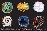 Brushstroke Halloween PNG Clipart, an Illustration by RobertsArt (Thumbnail 4 of 8)