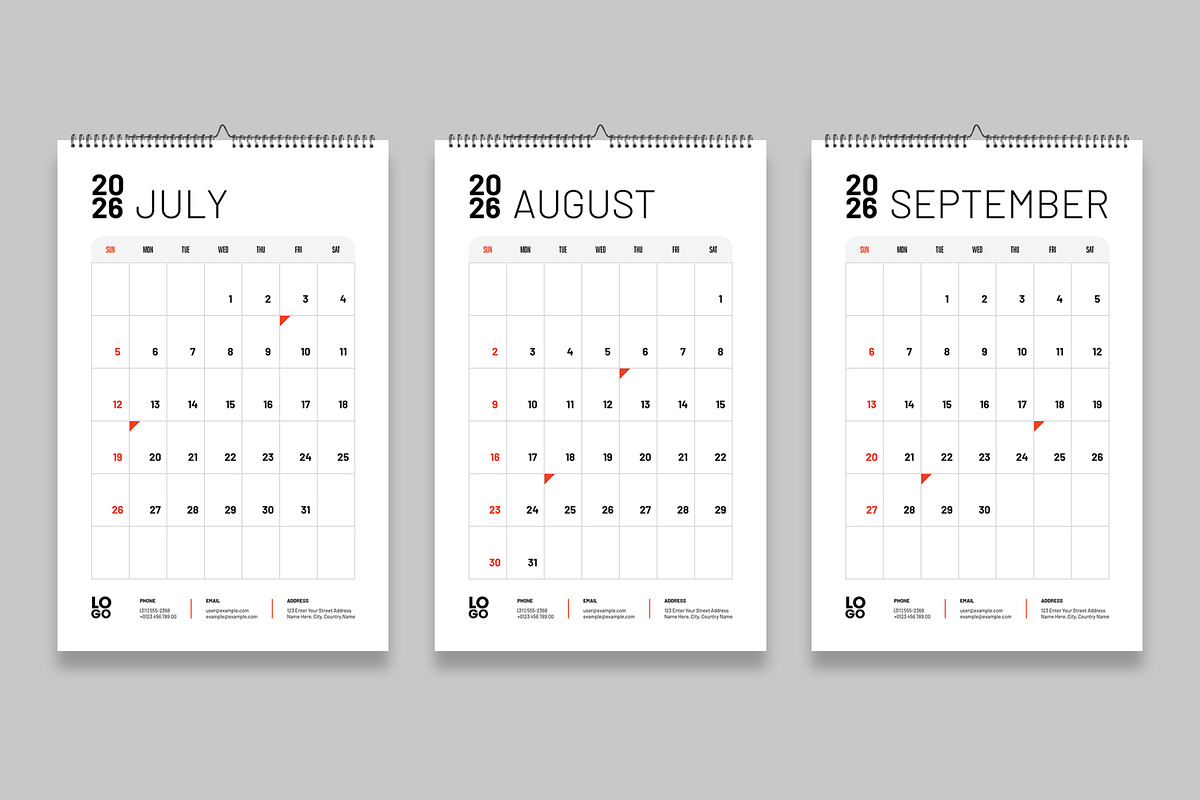Minimal Wall Calendar 2026 preview 4