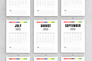 Colourful Calender Design 2025, a Stationery Template by MightyDesign (Thumbnail 3 of 7)