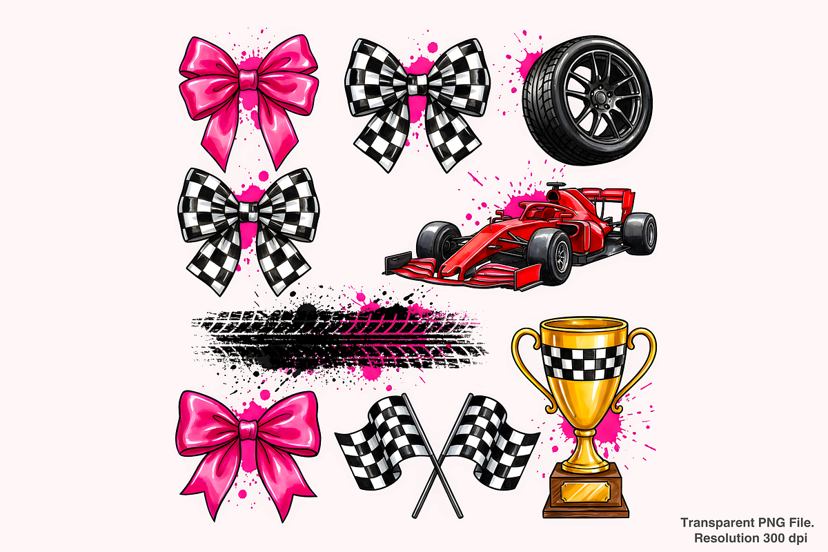 Race Coquette Bow Png, an Object Graphic by Clipart Bloom (Photo 2 of 3)