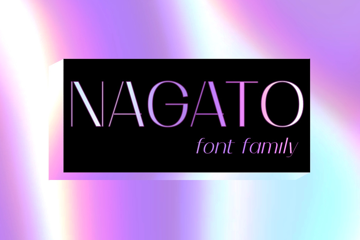 Nagato Display Font Family, a Sans Serif Font by YARARÀ STUDIO (Photo 2 of 9)