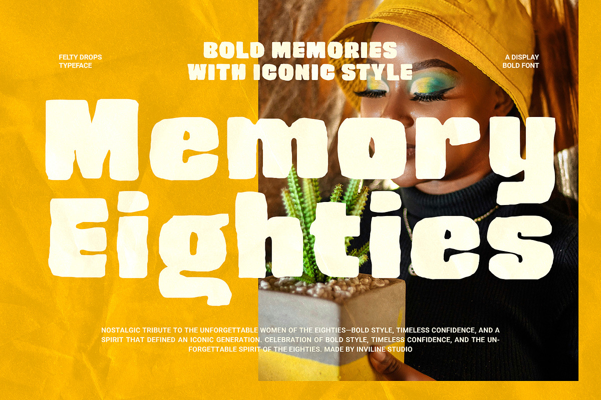 Felty Drops - Rough Display Typeface, a Sans Serif Font by Inviline.co (Photo 6 of 10)