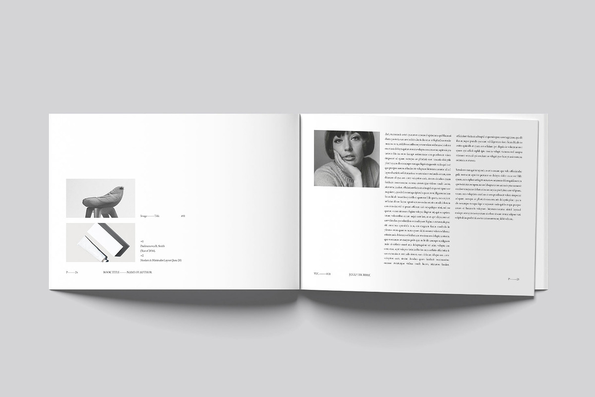 Book Title Layout Design Landscape, a Brochure Template by DesignCrest (Photo 11 of 22)