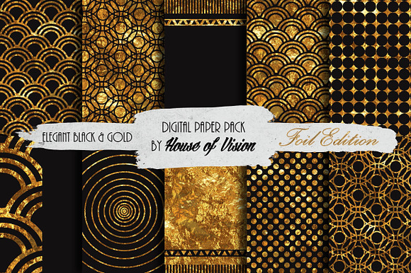 Elegant Blk and Gold Pack preview 4