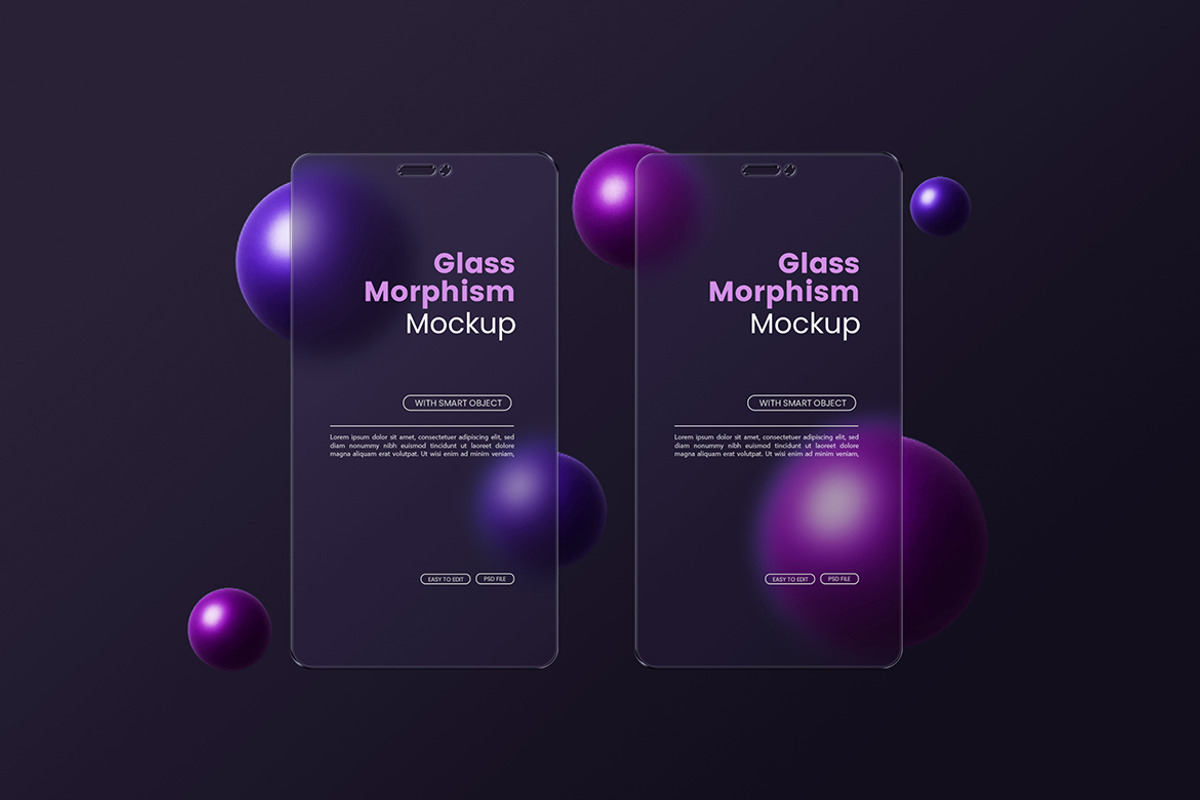 Glass Morpism Screen Mockup Vol. 2, a Wearable Device Mockup by Artlogs x Modaldesain (Photo 2 of 5)