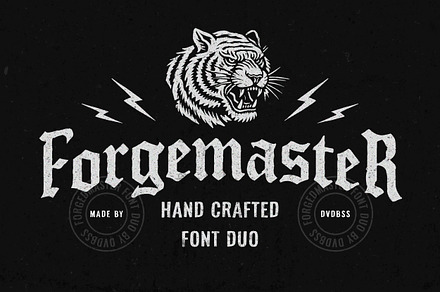 FORGEMASTER Font Duo, a Blackletter Font by Davide Bassu