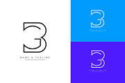 Initial letters BG or GB logo design, a Branding & Logo Template by Aleesher (Thumbnail 1 of 2)
