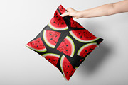 Red Watermelons | Vector Print, a Food Illustration by MalyskaStudio (Thumbnail 4 of 6)