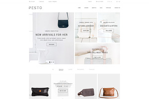 Pesto - ECommerce PSD Template