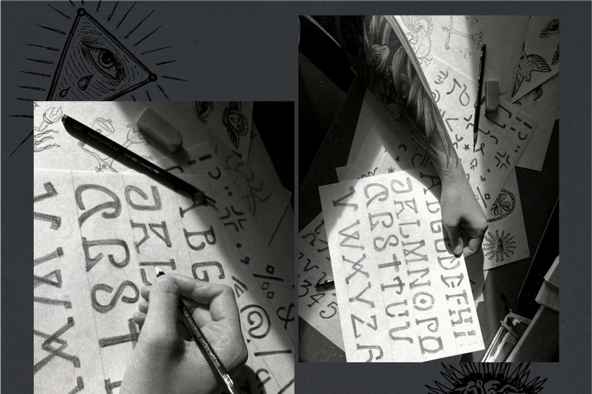 MYSTIQ mysterious display font, a Serif Font by Fat Hamster (Photo 11 of 16)