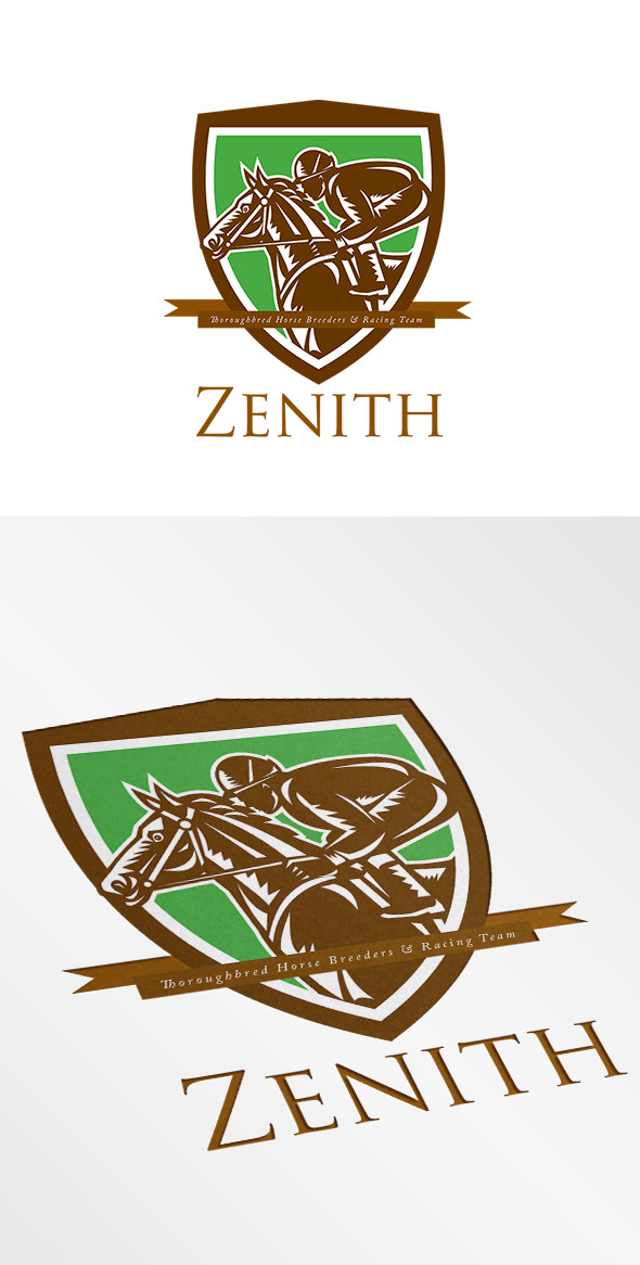 Zenith Horse Racing Logo, a Branding & Logo Template by patrimonio