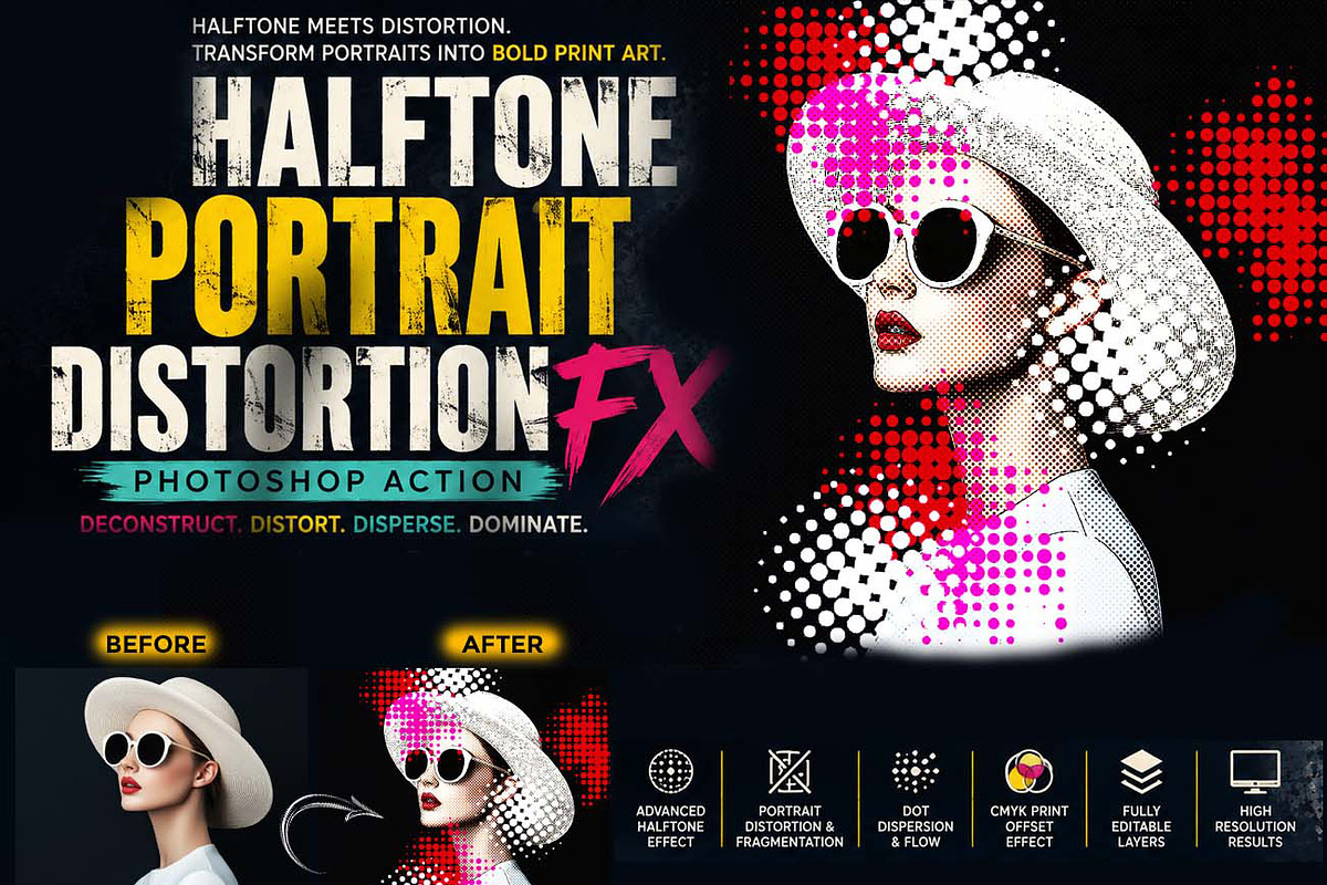 HALFTONE X Experimental Halftone, an Action Add-On by Studio Retouch (Photo 49 of 63)