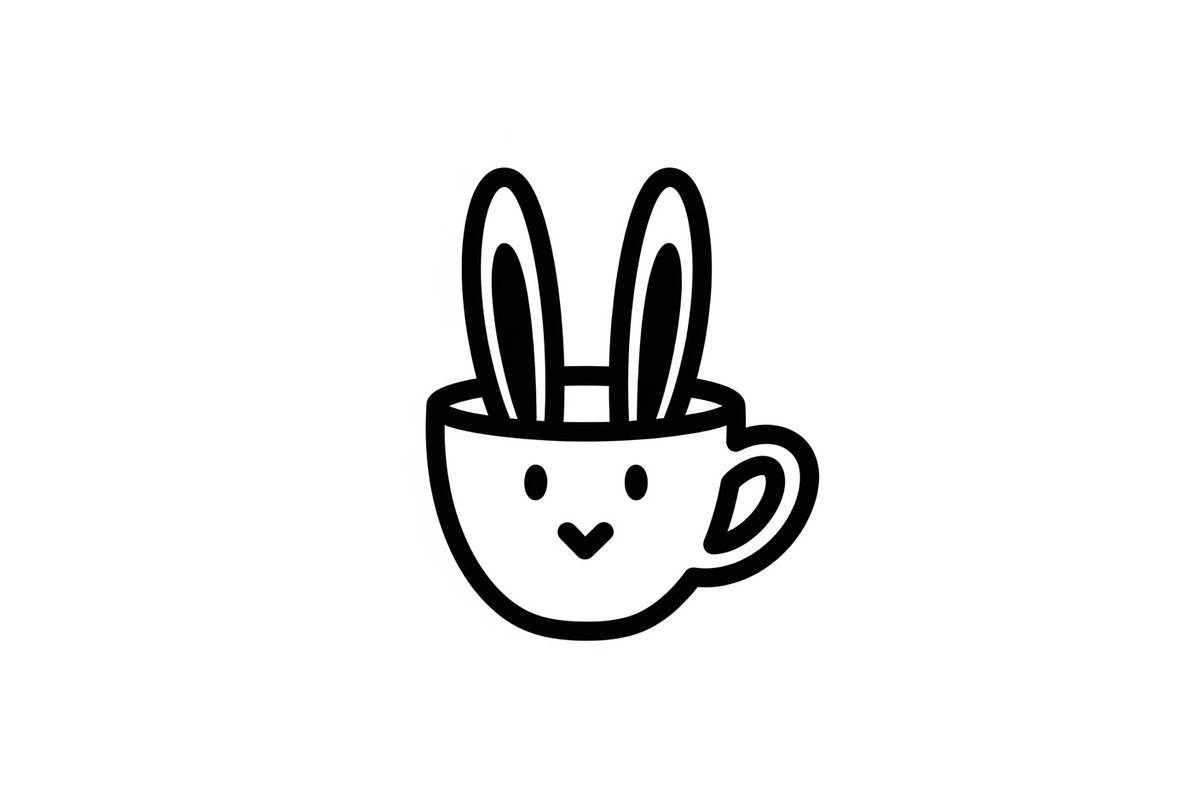 Cute Bunny Coffee Cup Vector Bundle, an Illustration by Designs_River (Photo 43 of 49)