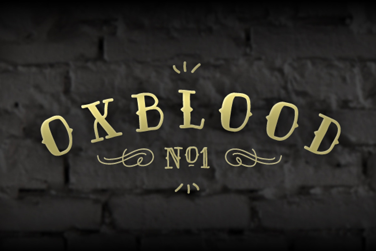 Oxblood No1 Family - Display Font