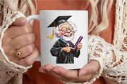 Whimsical Graduation Grandpa Clipart, an Illustration by designcity5 (Thumbnail 4 of 5)
