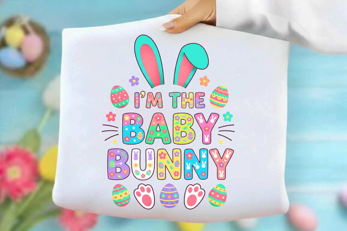 I’m the Baby Bunny Funny Easter Png, an Illustration by designcity5 (Photo 1 of 9)