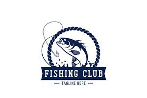 Fishing Club Logo Design, a Branding & Logo Template by AlvinStd