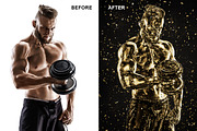Gold Sprinkle Photoshop Action preview 4