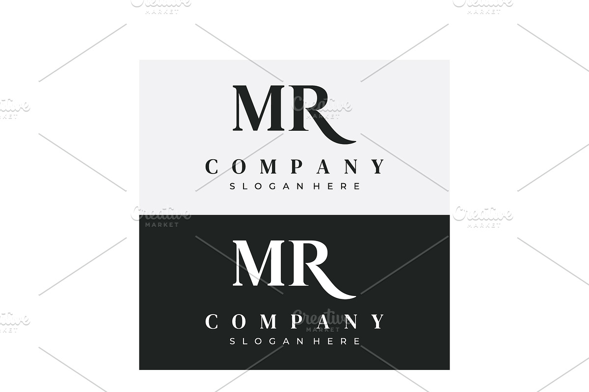 Geometry MR letter initials logo des, a Branding & Logo Template by LOGOCREATIVE