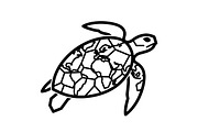 World Map Sea Turtle Bundle, an Illustration by Gaye Art (Thumbnail 18 of 31)
