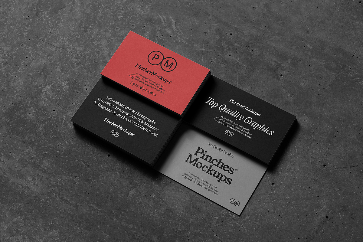 PM_BC/Ø4 - Business Cards Mockup, a Print Template by PinchesMockups© (Photo 4 of 6)