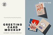 US A2 greeting cards mockup, a Merchandise Mockup by MCKP*ME (Thumbnail 1 of 5)