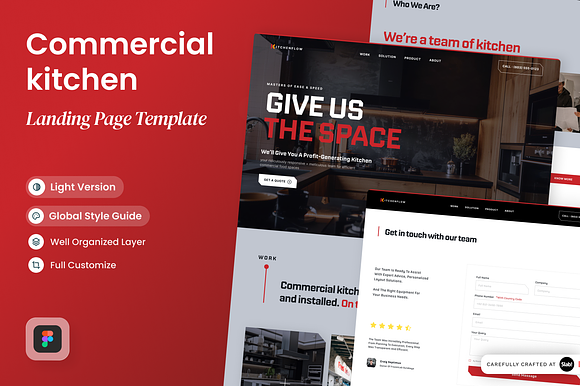 Commercial Kitchen Landing Page preview 5