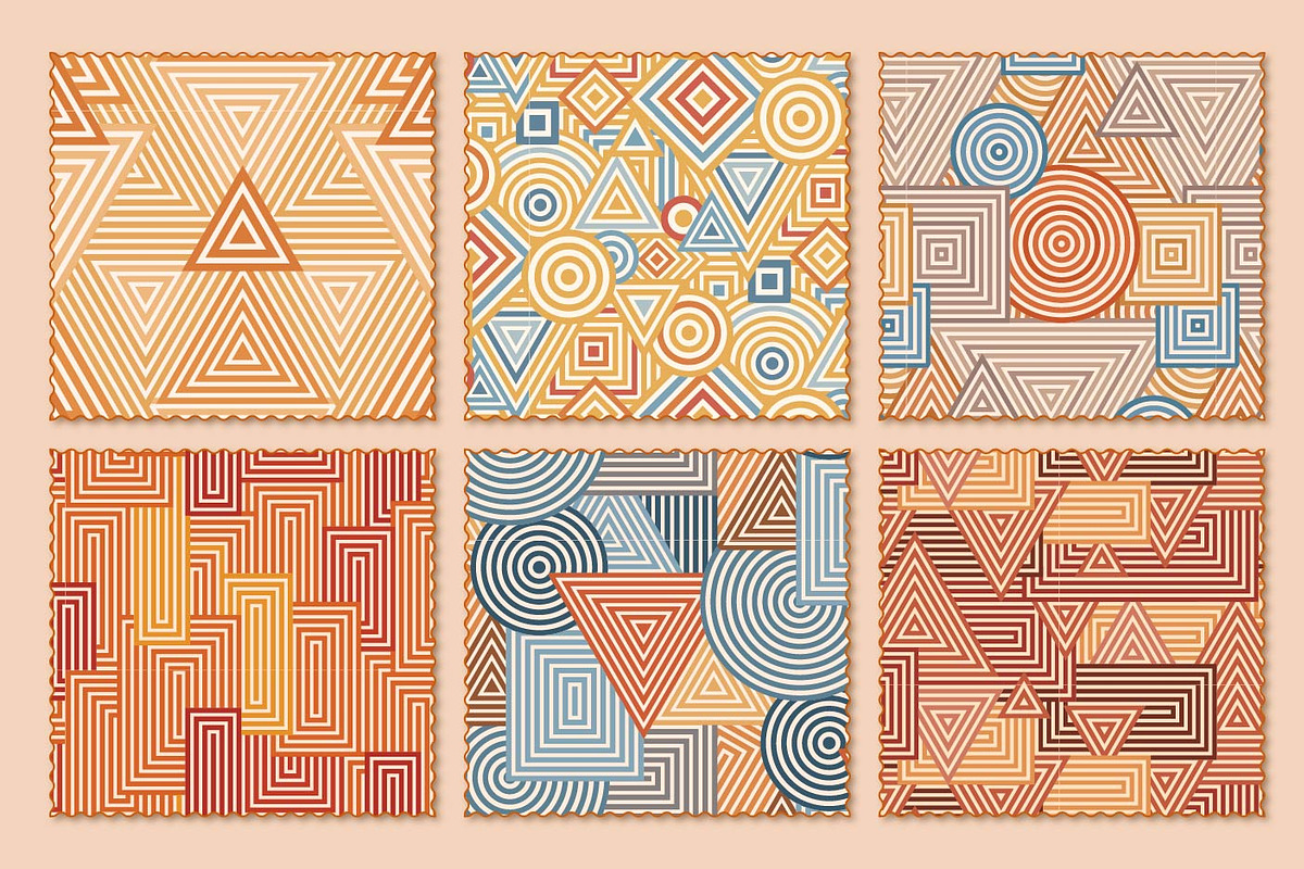Retro Geo 01, a Pattern Graphic by Crystal Line (Photo 6 of 7)