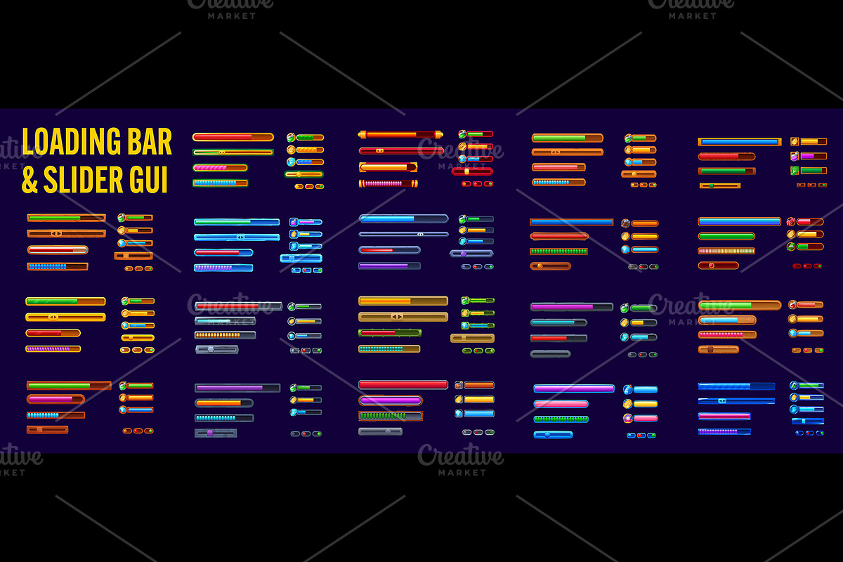 Video game UI interface, a Decorative Illustration by Buch&Bee (Photo 1 of 3)
