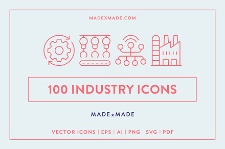 Industry Icons, an Outline Icon by Made by Made