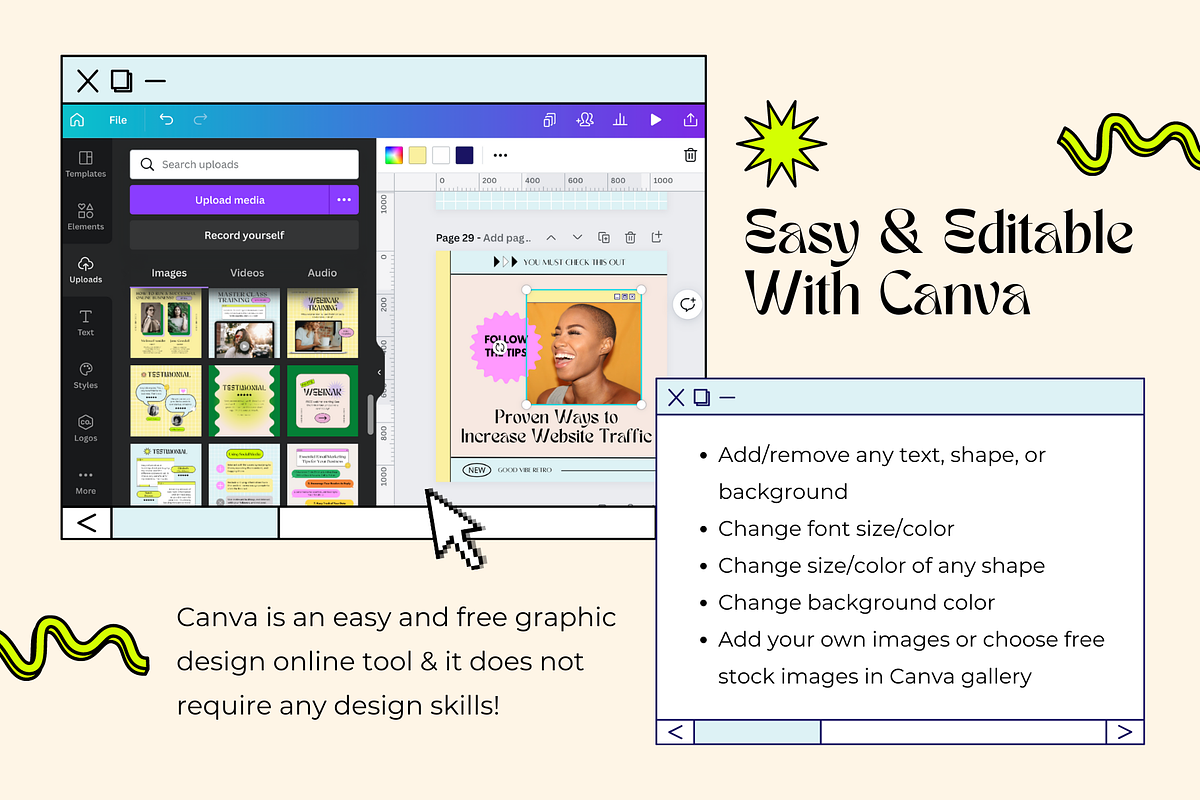 Pink Retro Coaching Insta Template, a Social Media Template by Guavamelo Studio (Photo 12 of 15)