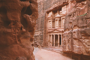 Petra stock photo containing jordan and petra