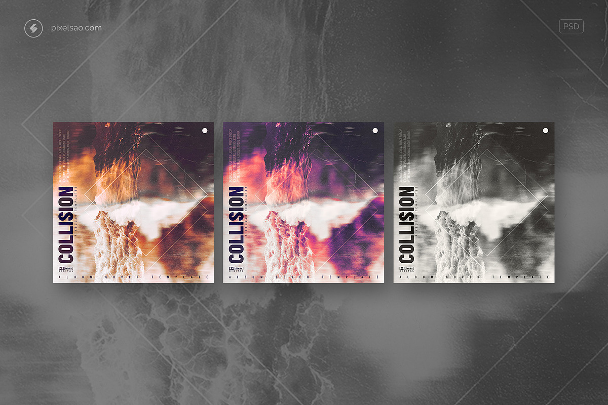 Collision – Album Cover Template, a Social Media Template by pixelsao (Photo 2 of 2)