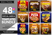 48 Food Social Media Templates – PSD, a Social Media Template by Allies Interactive (Thumbnail 1 of 4)