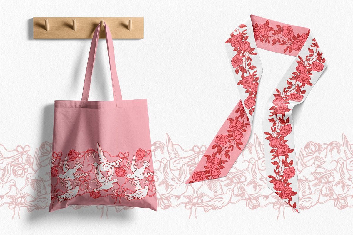 Love Coquette style. Vector clip art, a Decorative Illustration by Tata Pilip (Photo 18 of 23)
