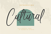 Cultural Font, a Script Font by Muwatta Studio (Thumbnail 1 of 10)