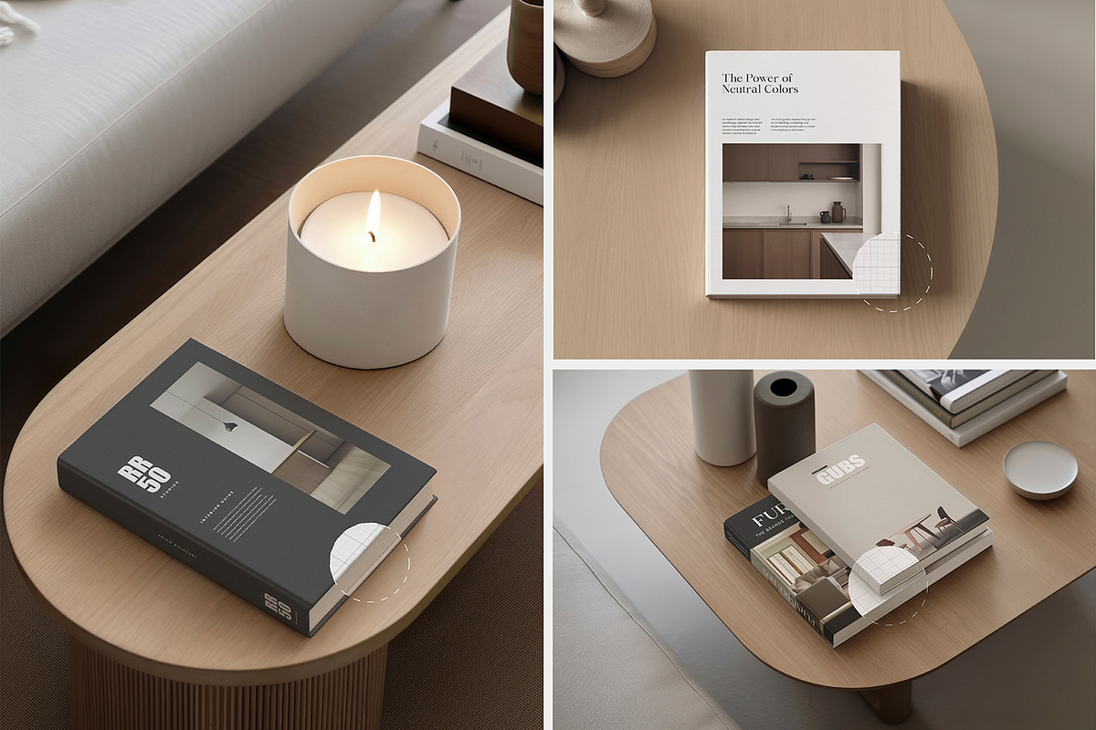 Book Cover Mockups | Coffee Table, a Books & Magazine Mockup by PARTNERS IN CRIME (Photo 4 of 7)