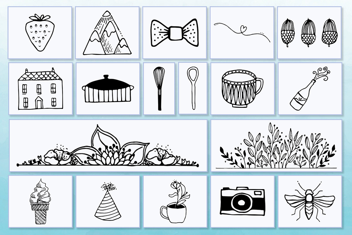 Hand drawn Elements Vector and PNG, an Illustration by Suzy-Lou (Photo 7 of 7)