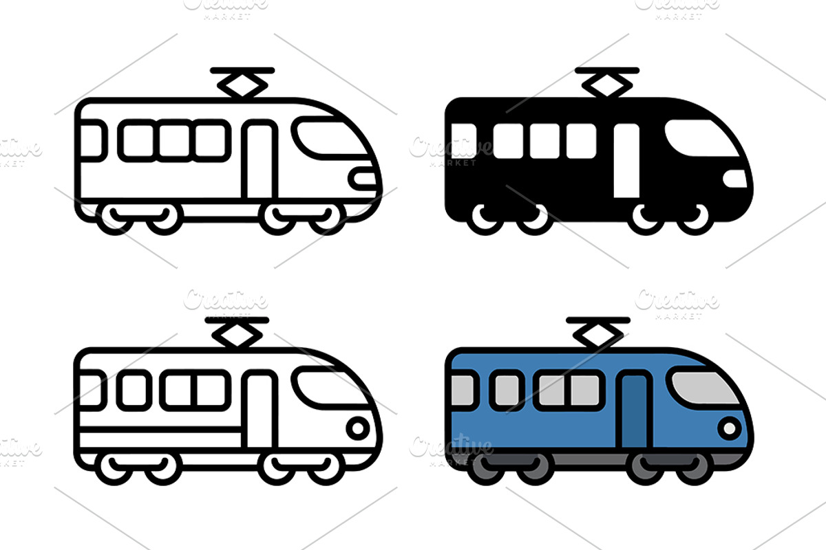 Train Icon Set, a Solid Icon by Artonix (Photo 2 of 2)
